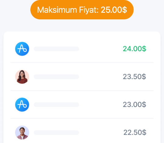 Biz senin adına teklif verelim.